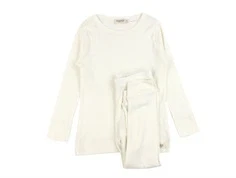 MarMar flour white pointelle nattøjssæt modal